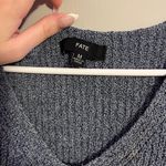 FATE. Blue Front Twist Knot Knit Tank Top Photo 1