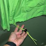 White Sierra Vintage Neon Lime Green Colorblock Jacket Windbreaker Ski Jacket Pullover unisex Photo 4