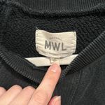 Madewell MWL Airyterry Sweatshirt Tee Dress Black Tunic size small Photo 1