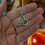 Bunny Heart Sterling Silver Necklace Photo 1
