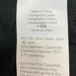 J.Crew Black Silk Cashmere Short Sleeve Ribbed Knit Crew Neck Crop Top Size XS Photo 3