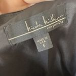 Nicole Miller Black Satin Maxi Skirt - Size: 6 Photo 1