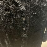 1 Madison  Faux Fur Longline Coat Size Medium Black Soft Photo 7