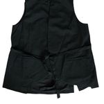 Universal Standard Jenny Black Wool Sleeveless Jacket Vest Tie Belt XS NEW Photo 3