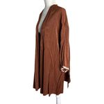 Rustydustty Bohemian Kimono Duster Cardigan Large Brown Embroidered Sleeve NEW Photo 3