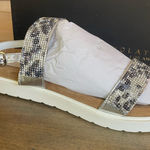 Very Volatile NIB ‎ Hotness Rhinestone Sandals White Leopard Sz 8 Photo 0