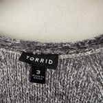 Torrid Women's Pink Purple Gray Stripe Ombre Long Sleeve Open Cardigan Sweater Photo 3