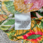 Cynthia Rowley Linen Blend Multicolor Tropical Wide Leg Jumpsuit Medium M Photo 7