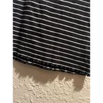 Aero Seriously Soft Square Neck Tank Black & White Striped Woman’s Size Medium Photo 4