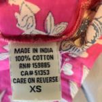 Dylan  Clothing Mia Floral Blouse‎ Pink Size XSmall Preppy 100% Cotton Top Photo 6