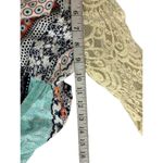 Kora America Women's Lace Sleeve Multi Patterned Dress White Photo 4