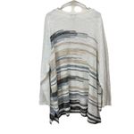 Catherines Beige Striped Long Sleeve Pullover Lightweight Sweater Size 4X Photo 5