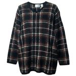Vintage Paul Harris Design Mohair Blend Plaid Sweater Black Size L Photo 1