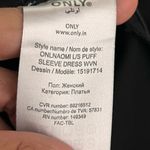 Only  Black Mini Long Sleeve Dress Photo 3