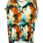 Cato Tie Dye Women’s V-Neck Multi-Colored Top Size 18/20W Photo 0