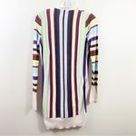 Anthropologie  Rosie Neira Striped Cream/Burgundy Cardigan Photo 5