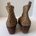 Lucky Brand  Natania Womens Boots Sz 9M Tan Leopard Safari Chic Tan Chunky Heel Photo 7
