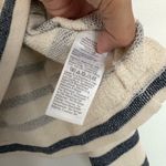 J.Crew   Striped Collared Terry Sweatshirt 100% cotton size L Photo 4