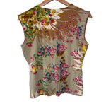 Lascana Boho Floral Wrap Look Top Size 8 Yellow Photo 1