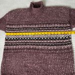 Arizona Jeans Vintage Boucle Fair Isle Wool Blend Sweater Arizona Womens Large Purple 90s Photo 4
