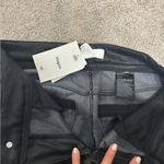 H&M H and m size 6 vegan leather straight leg black pants Photo 1