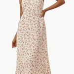 Reformation  Women's Sloane Floral Midi Slip Dress | Sz Medium | Tosca Cream Photo 1