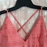 C/MEO COLLECTIVE  Coral Check Same Things Mini Babydoll Dress Photo 5