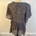 CZ Coverups Sheer Embroidered Neckline Swim Coverup XL Gray Photo 6