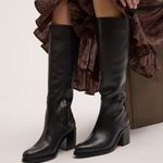 Sam Edelman | 6 | Soyer Knee High Boot Leather Ridding Black Women's Tall Photo 0