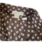 Michael Kors Michael Kohrs Brown Tunic Flare Sleeve Size M 39-49 Photo 4
