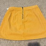 PacSun Yellow suede scallop mini skirt never worn  Photo 3