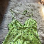 ZARA  Lime Green Floral Mini Dress Photo 7