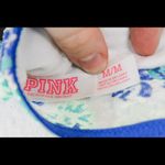 PINK - Victoria's Secret 🔴 PINK Victoria’s Secret Blue Floral Lace Bandeau Bra Top | Size M | Stretchy Photo 5