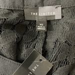 The Limited  NWT Black Sheer Floral Lace Sleeveless Button Down Shirt Photo 4