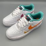Nike  Air Force 1 LV8 GS Big Girl 7Y Casual Shoes White/Safety Orange \Women #8.5 Photo 2