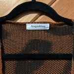 Angashion Leopard black & brown loose fit long outerwear sweater Photo 7