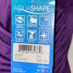 Dolfin NWT  Aquashape  size XXL Black EGGPLANT Purple SWIM TOP TUMMY CONTROL NEW Photo 3
