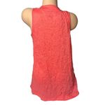 White Stag NEW  Womens Coarl Crochet Macrame Sleeveless Shirt Top Crinkle Size M Photo 3