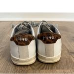 P448 Women's Sneakers John White Leopard Print Leather Shoes Size 38/7.5 Photo 4