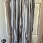 Royalty For Me  Black and White Striped Joggers Photo 0