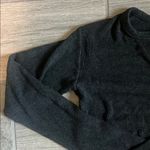 Brandy Melville Black Fitted Polo Long Sleeve Top Photo 2