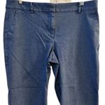 Loft Women's Size 14 Blue Riviera Slim Dress Pants Casual High Rise Photo 2