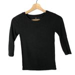 American Eagle  AEO Dark Gray Fitted Ribbed Half Sleeve T-Shirt XS Photo 0