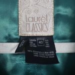 Vtg Laurel Virgin wool tartan plaid satin vest blues greens gold button regal 40 Green Size undefined Photo 4