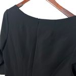 Black Halo Marissa Sheath Dress Women’s Size 12 Black Fitted 3/4 Sleeve Elegant Photo 6