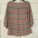 Banana Republic Rainbow Pixel Print Blouse Women’s Size Small Bright Printed Top Photo 6