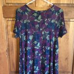 LuLaRoe  floral  purple blue green Carly! Photo 4