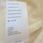 Free People We the‎ Free Bailey Denim Mini Skirt in cream size 31 White Size L Photo 4