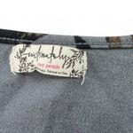 Free People  | M | Wowzers Bodysuit Blue Combo Sexy Tie-Front Top Floral Cutout Photo 6