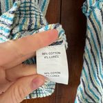 Ramy Brook | Green and White Stripe Bell Sleeve Crop Blouse | XS Photo 6